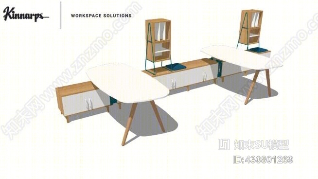 家具空间存储与奥伯龙办公桌SU模型下载【ID:430801269】