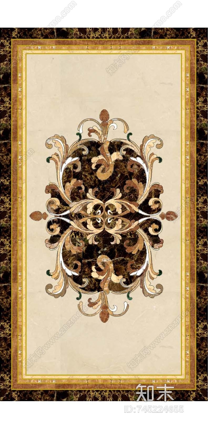 2019最新地面石材拼花贴图贴图下载【ID:745224655】