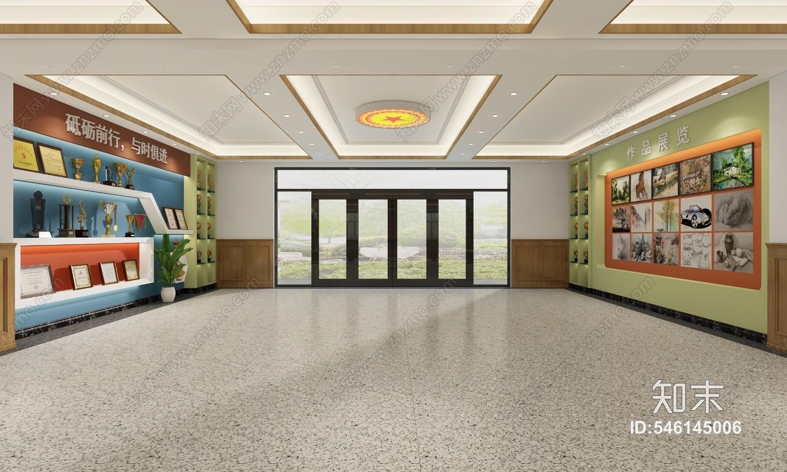 中式休闲活动中心3D模型下载【ID:546145006】