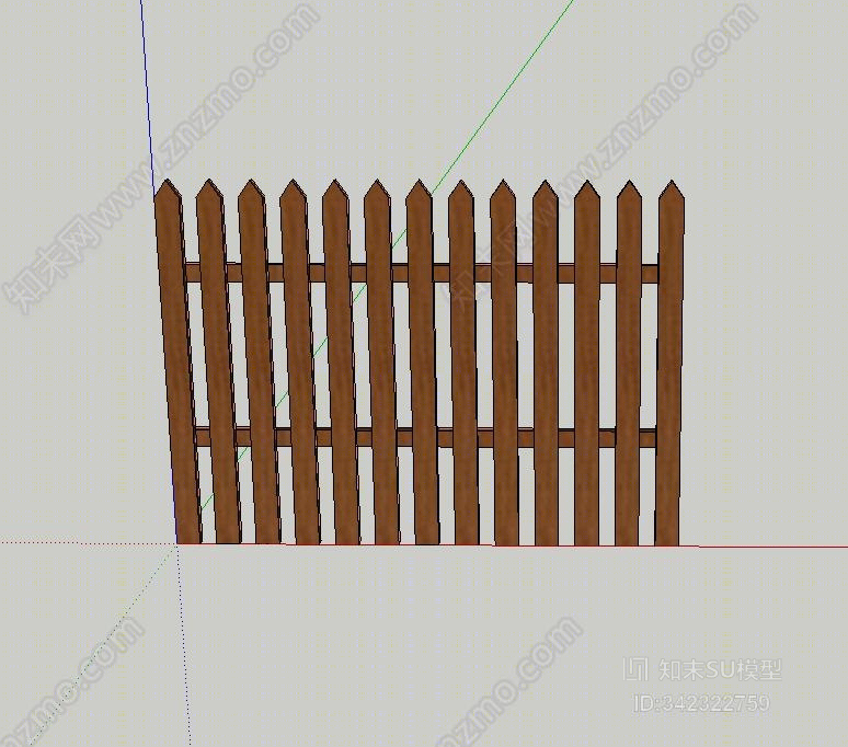 小院栅栏门SU模型下载【ID:342322759】