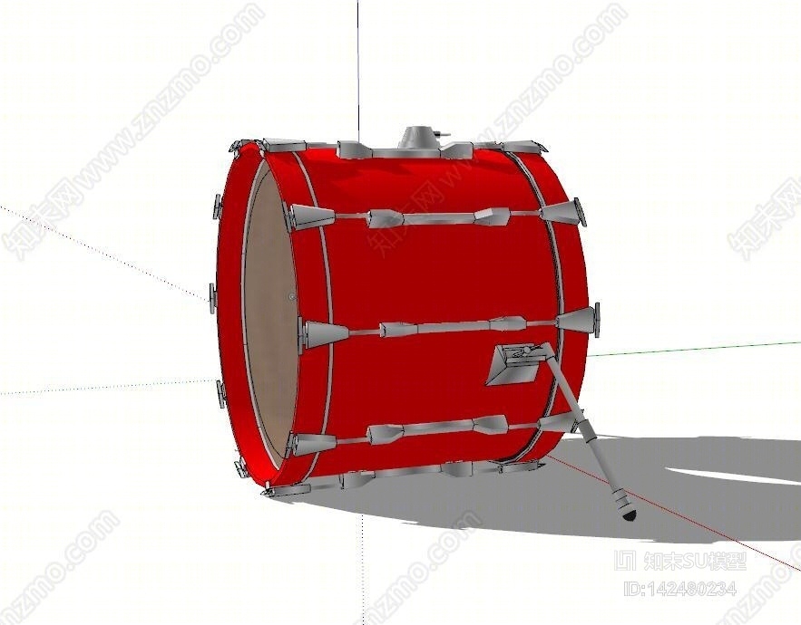 架子鼓SU模型下载【ID:142480234】