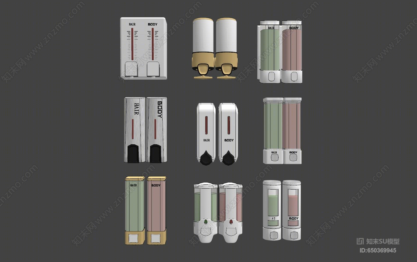现代风格皂液器SU模型下载【ID:650369945】