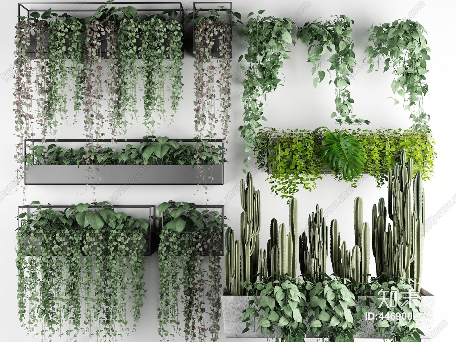 北欧植物3D模型下载【ID:446900271】