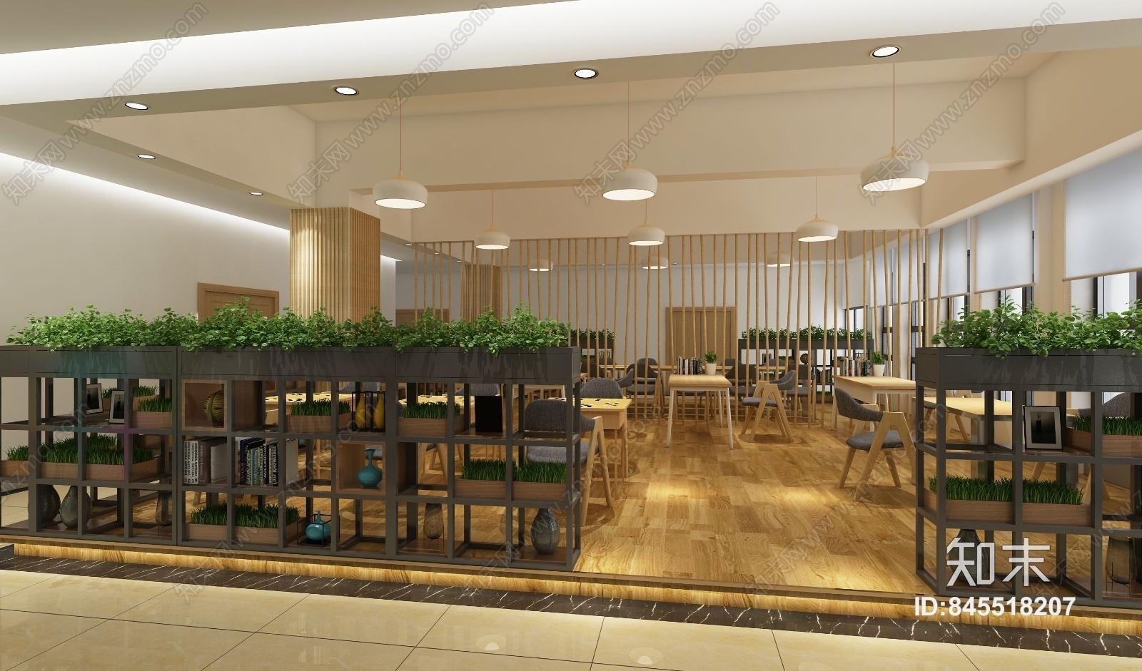 现代儿童阅览室3D模型下载【ID:845518207】