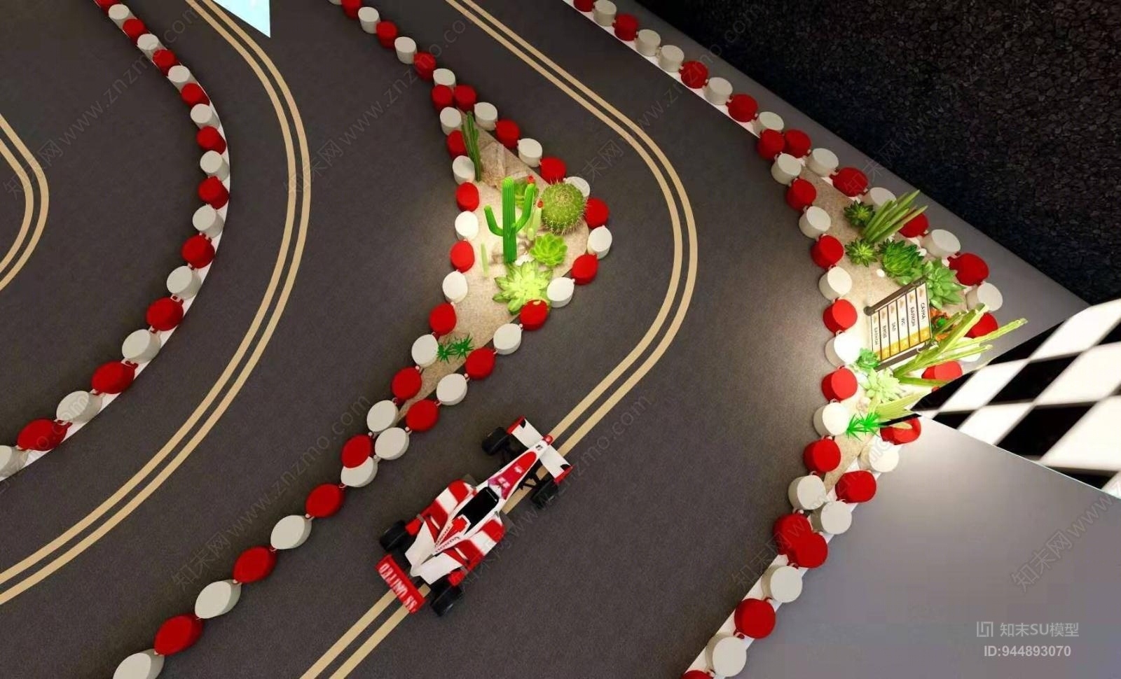 北欧赛车跑道SU模型下载【ID:944893070】