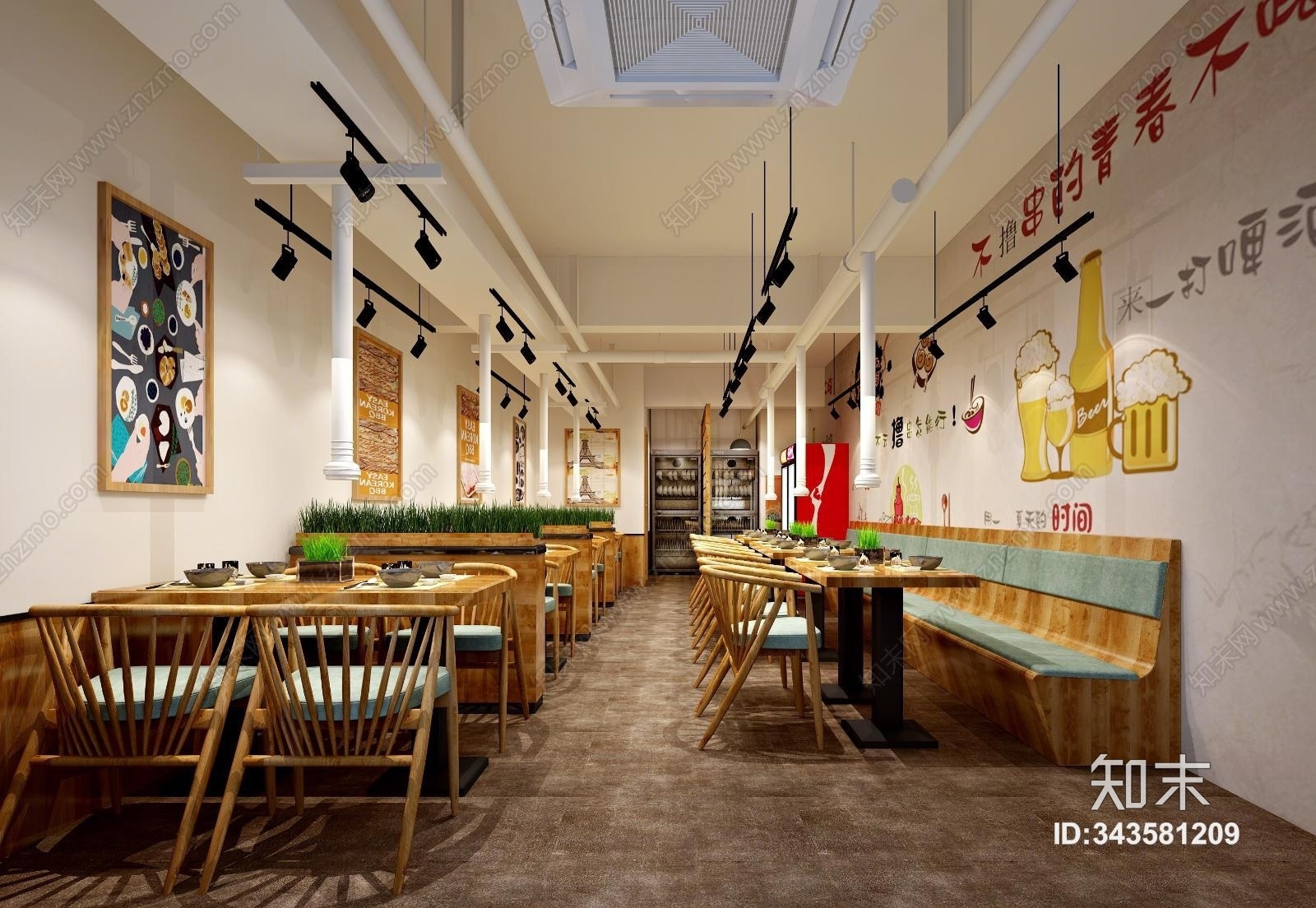 北欧烤肉区3D模型下载【ID:343581209】