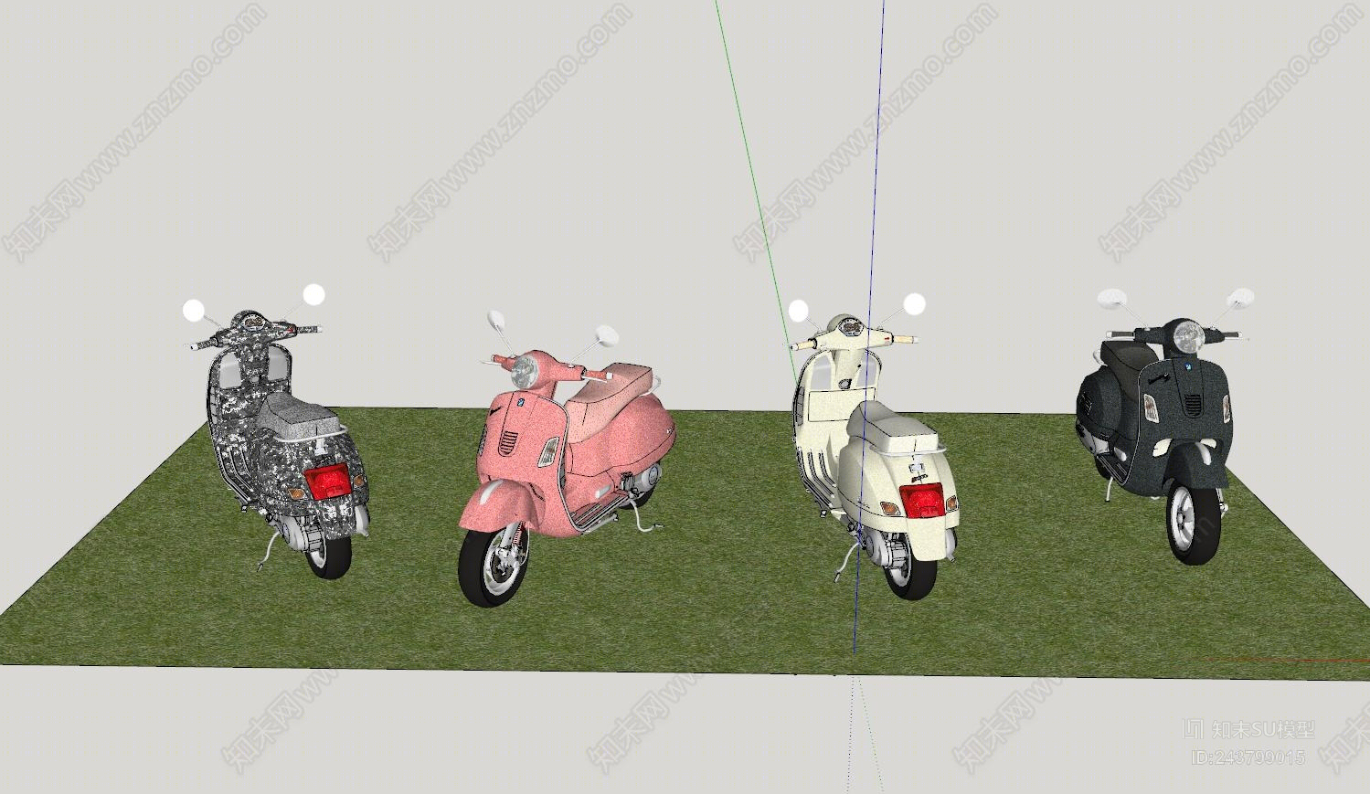 现代电动车SU模型下载【ID:243799015】