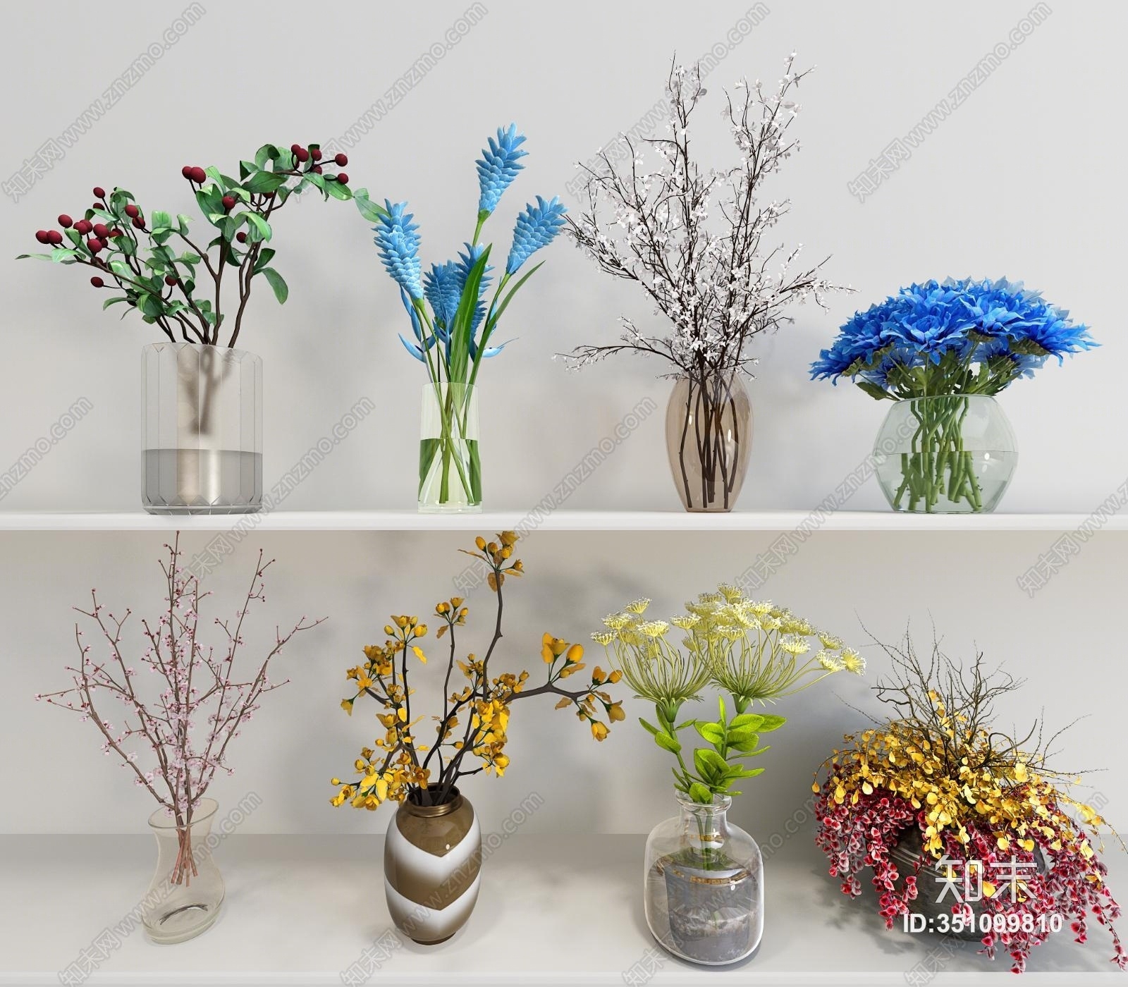 现代水生植物3D模型下载【ID:351099810】