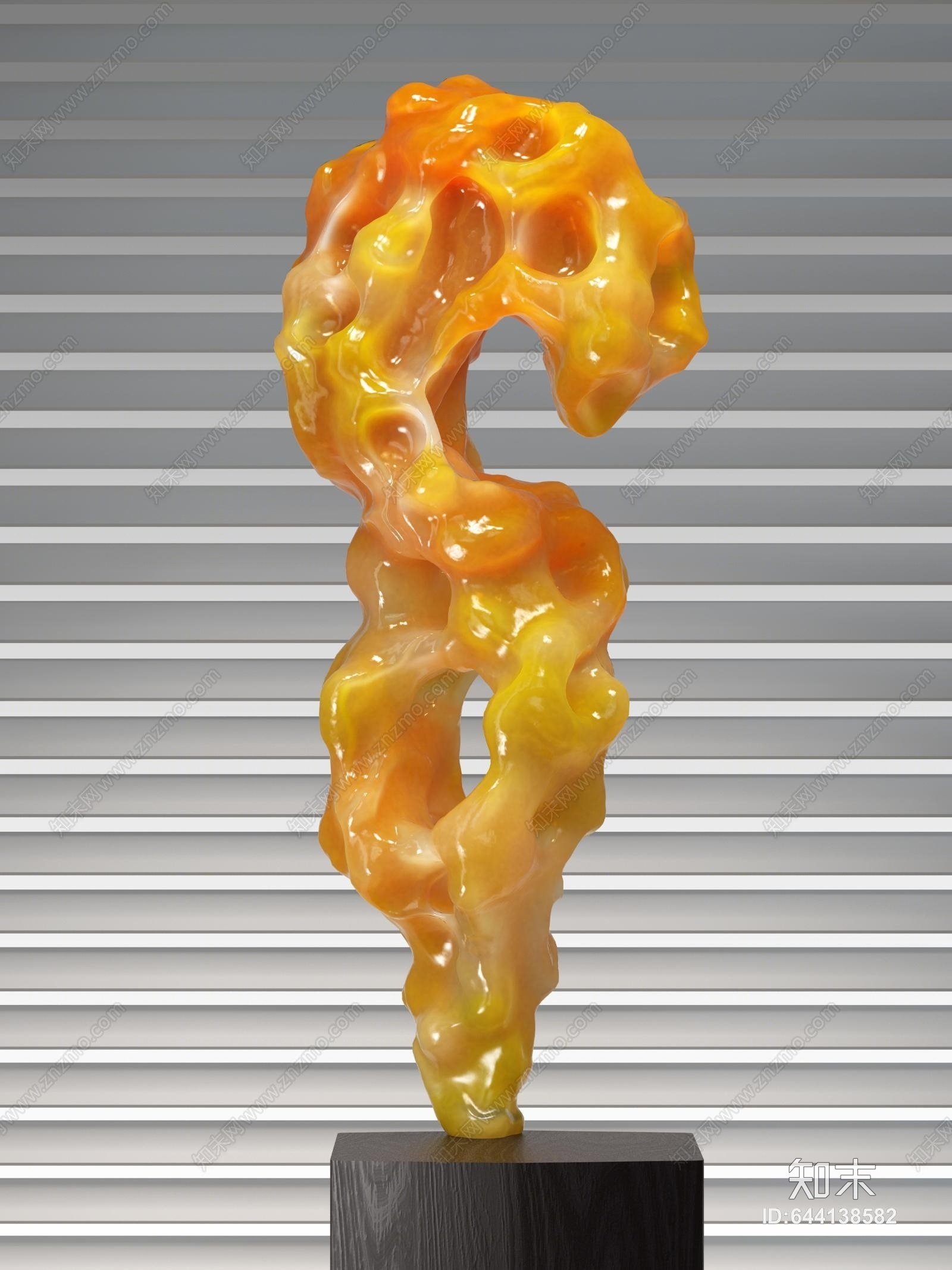 新中式玉石3D模型下载【ID:644138582】