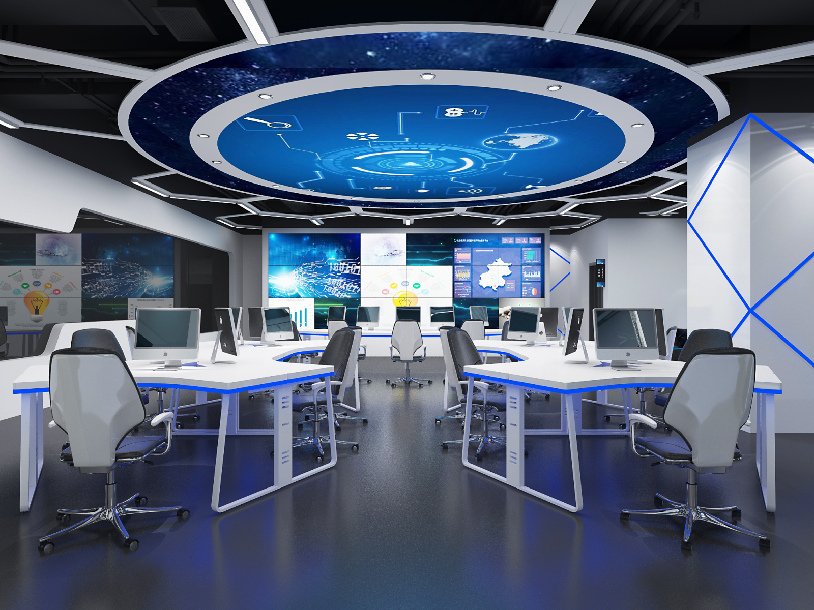 现代科技办公室3D模型下载【ID:1139028626】_【知末效果图】