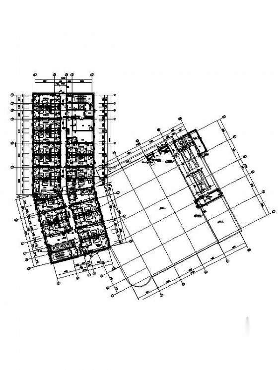 [大连]15层现代风格商务酒店建筑设计施工图（经典方案）cad施工图下载【ID:167938134】
