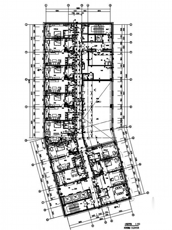 [大连]15层现代风格商务酒店建筑设计施工图（经典方案）cad施工图下载【ID:167938134】