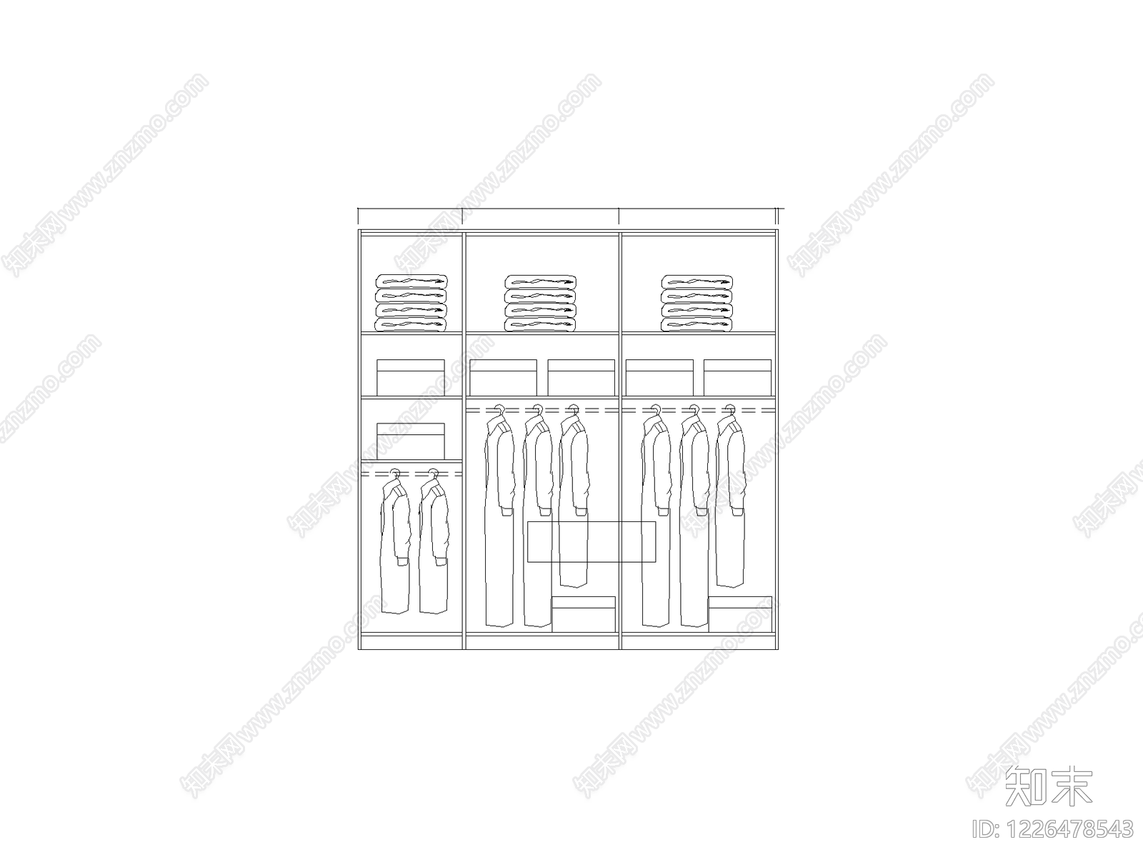 柜子cad施工图下载【ID:1226478543】