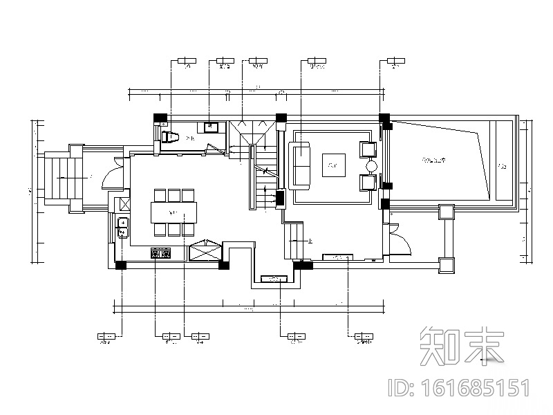 中式风格三层别墅CAD施工图、3D模型（含效果图、实景图...cad施工图下载【ID:161685151】