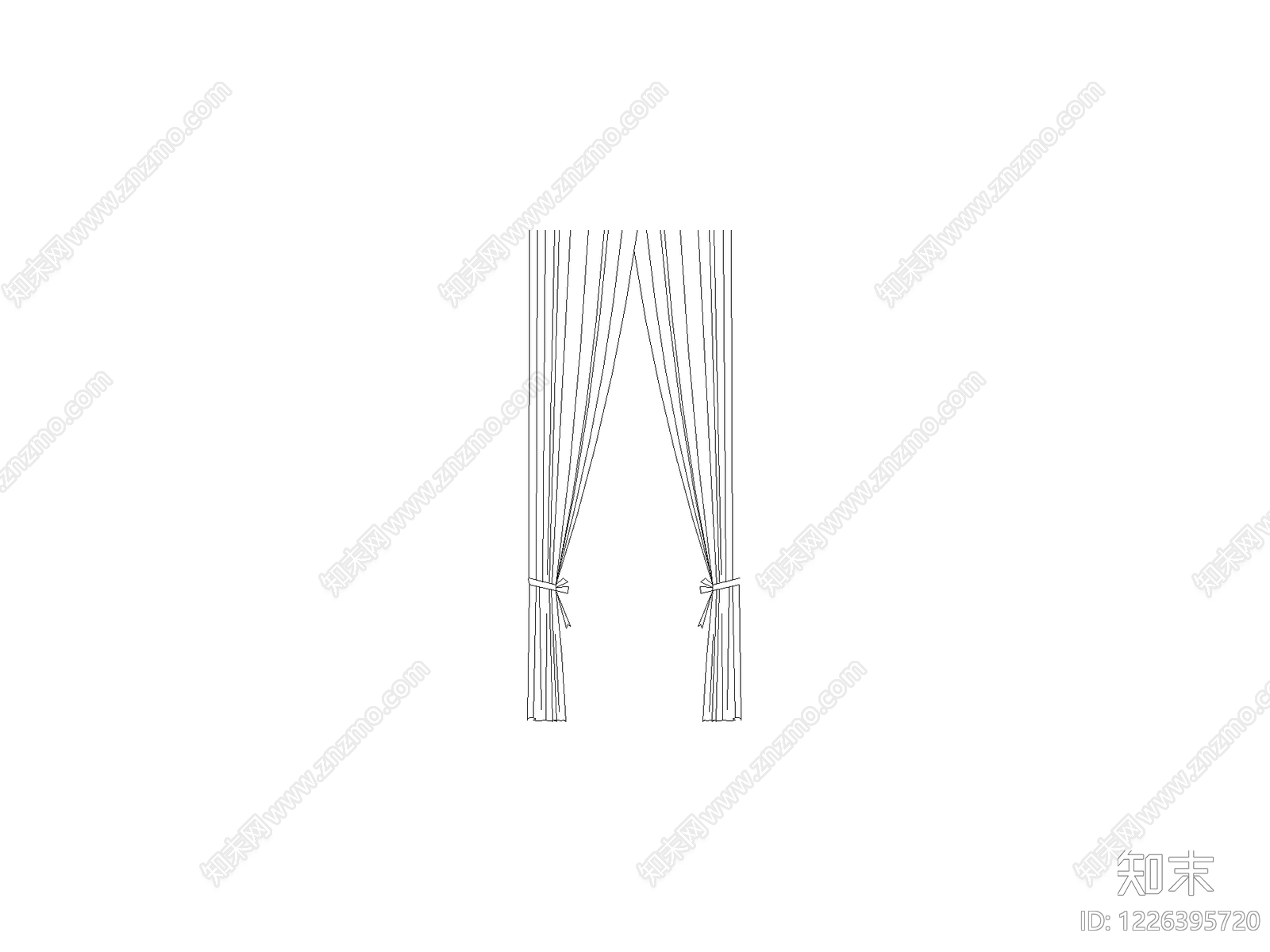 窗帘cad施工图下载【ID:1226395720】