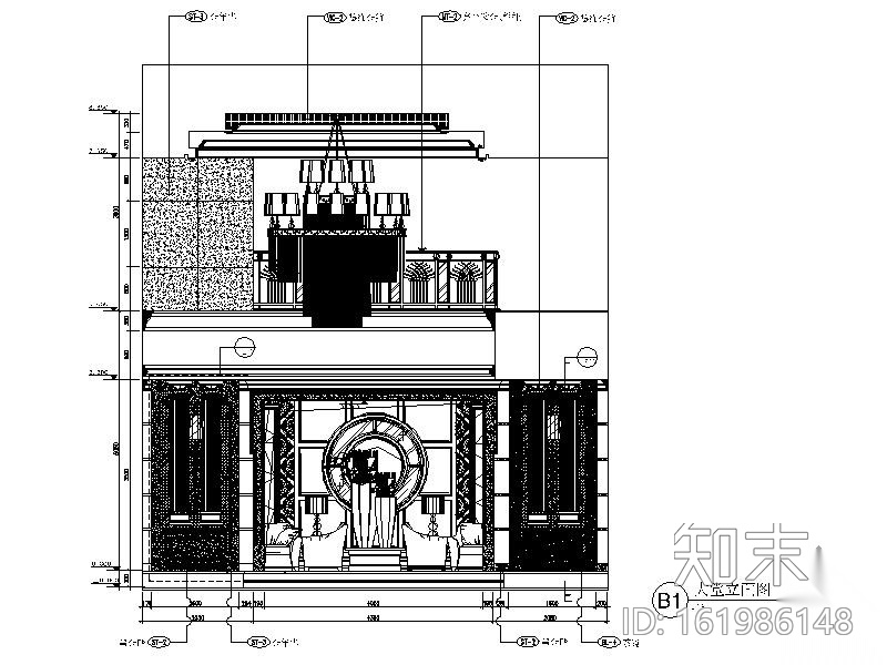 [成都]某酒店大堂装修图（含效果）cad施工图下载【ID:161986148】