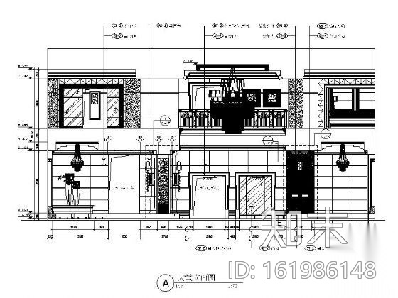 [成都]某酒店大堂装修图（含效果）cad施工图下载【ID:161986148】