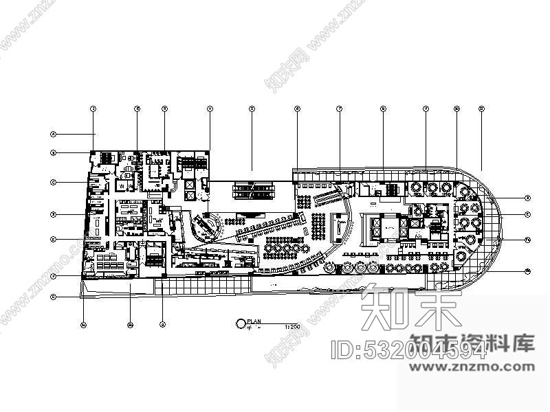 施工图日式概念美食餐厅装修图(含实景)cad施工图下载【ID:532004594】