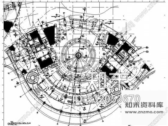 施工图某知名酒店大堂室内装修图含实景cad施工图下载【ID:532053670】