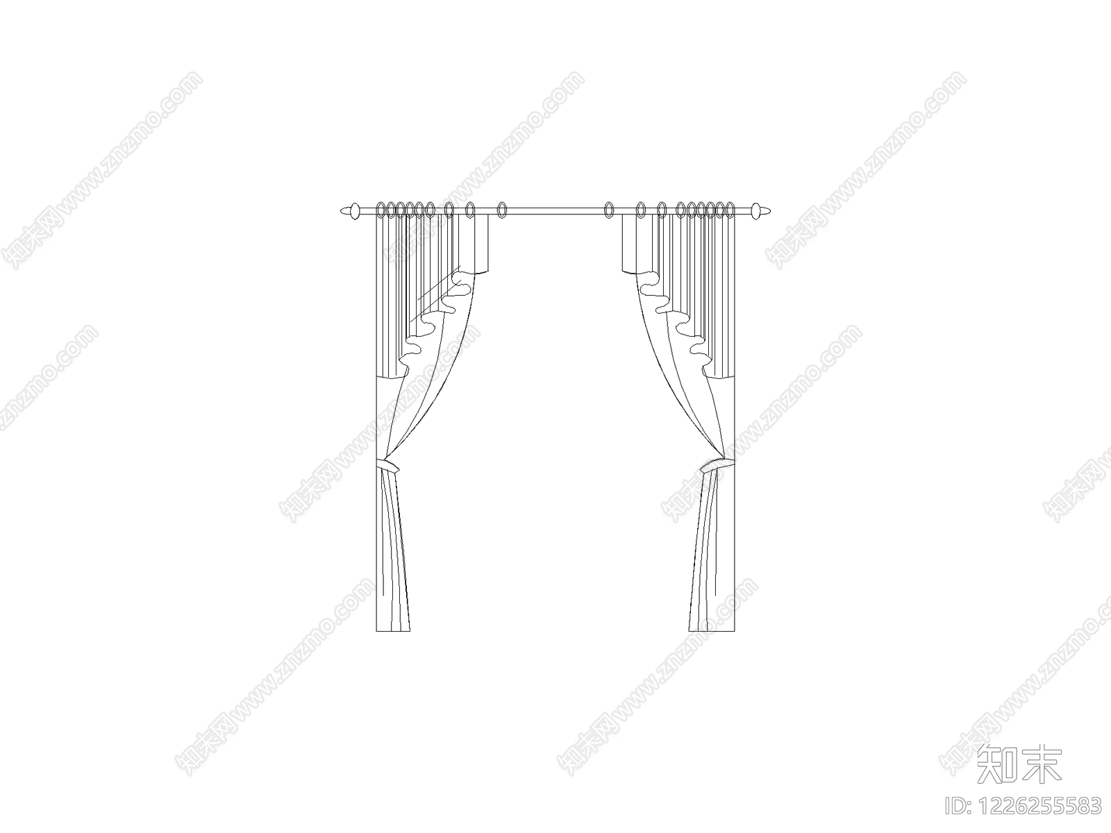 窗帘CAD图纸