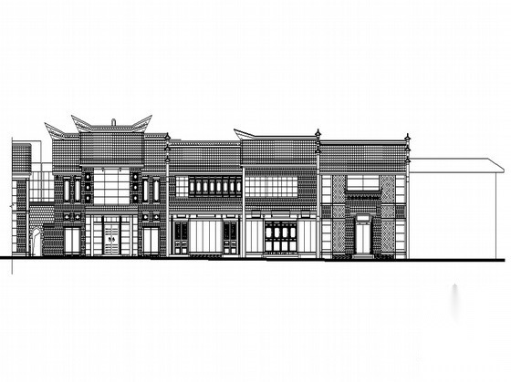 [成都]洛带文化艺术村某街区小镇住宅（5号楼）建筑施工...cad施工图下载【ID:165749139】