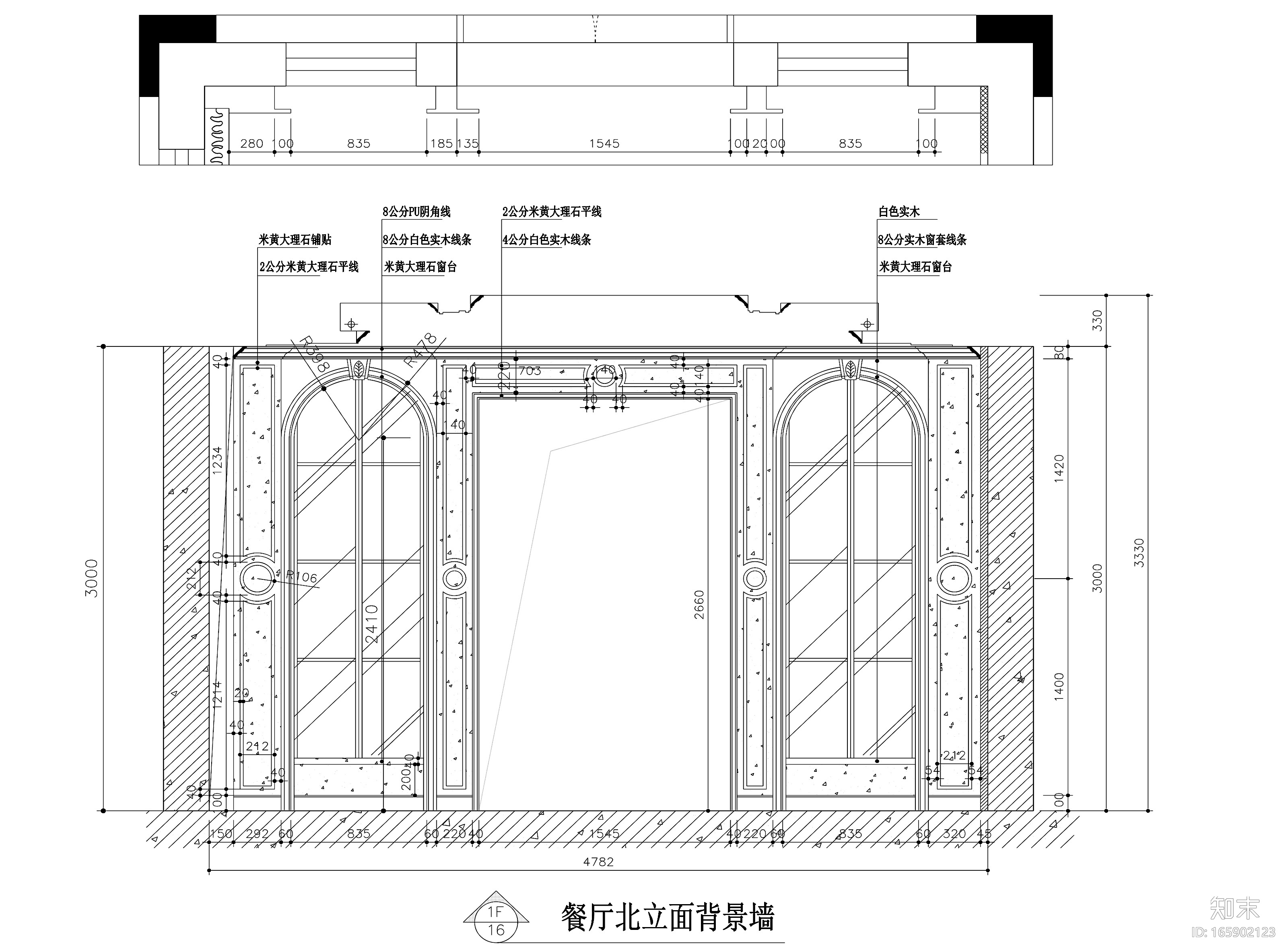 500平欧式风格独立别墅装修施工图+效果图cad施工图下载【ID:165902123】