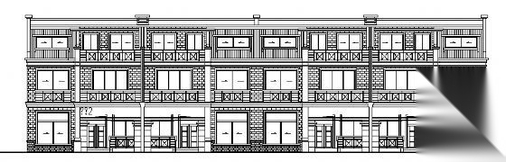 金地某二层联体别墅建筑施工图施工图下载【ID:149920120】