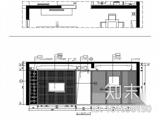 [福州]淡雅中式风格三居室样板间装修图（含实景）cad施工图下载【ID:161690150】