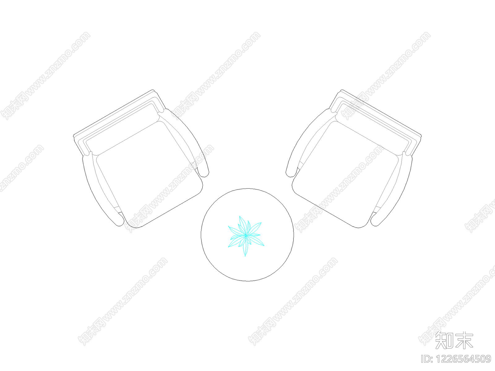 桌椅CAD图纸