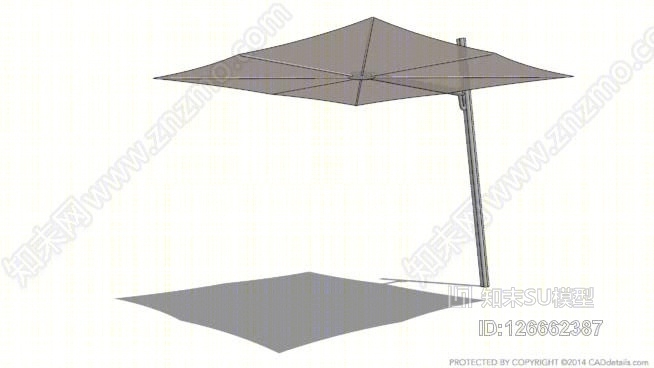 umbrosa光谱只有S25胶印伞SU模型下载【ID:126662387】