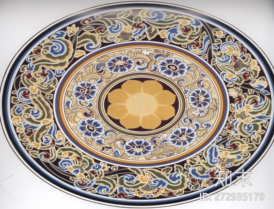 藏式彩绘贴图下载【ID:272935179】