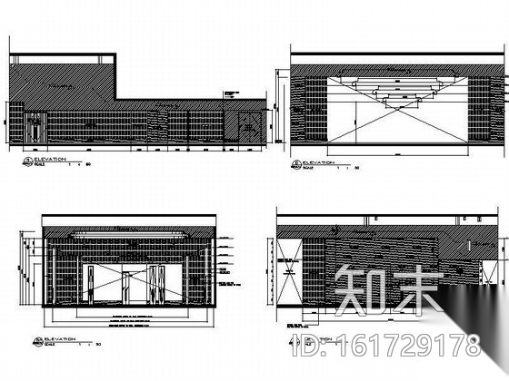 皇冠酒店会议室施工图cad施工图下载【ID:161729178】