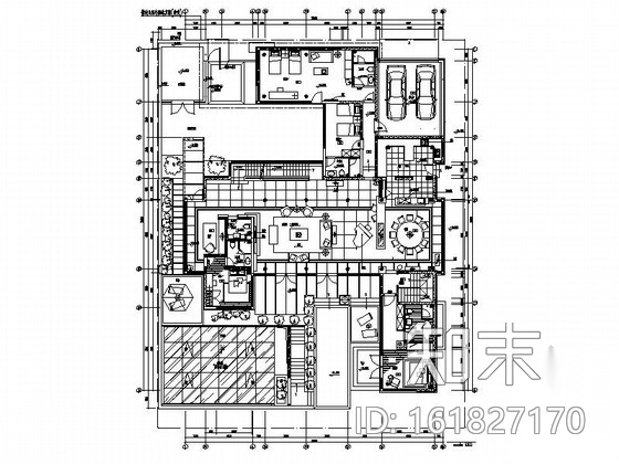 [北京]奢华混搭风双层别墅室内装修图（含实景图）cad施工图下载【ID:161827170】