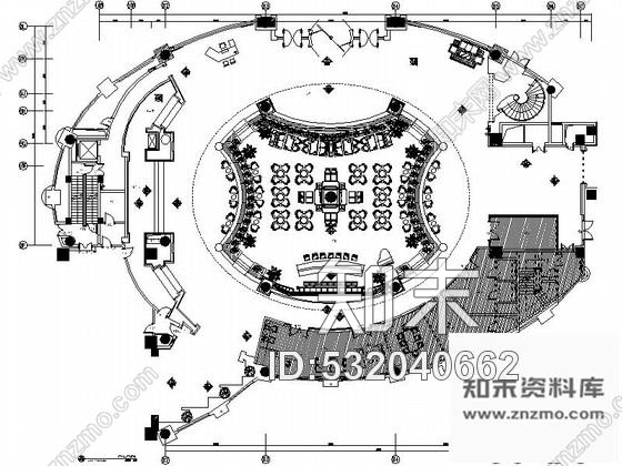 施工图昆山豪华商务酒店大堂室内装修施工图含效果施工图下载【ID:532040662】