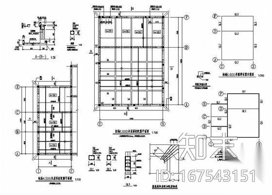 某砖混结构锅炉房结构设计图cad施工图下载【ID:167543151】