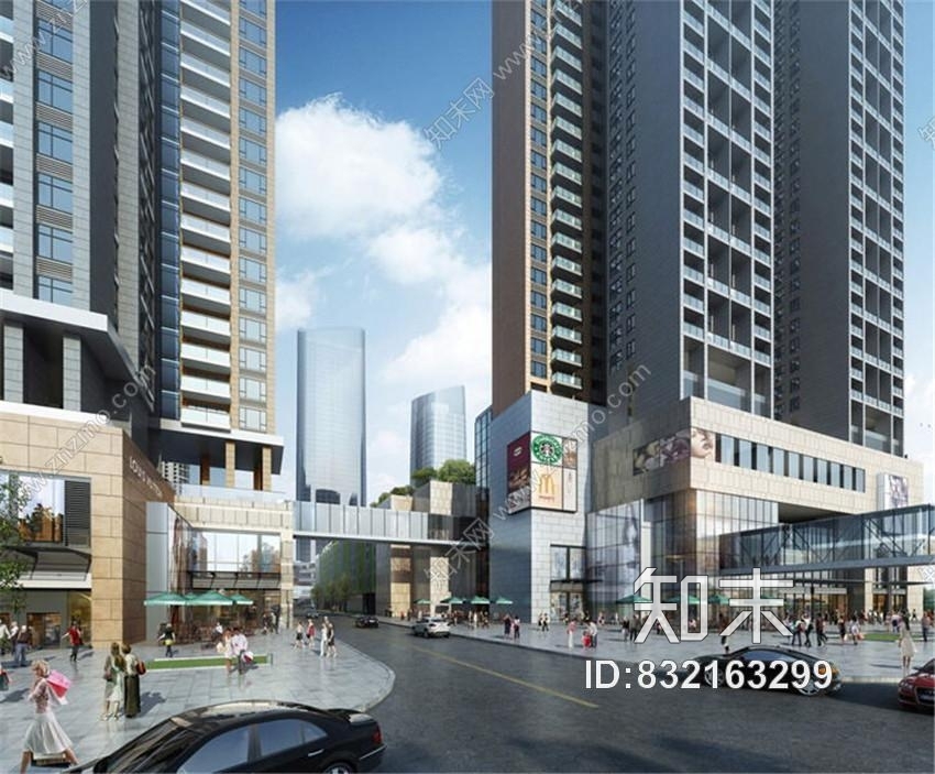 深圳中心项目CAD施工图+效果图施工图下载【ID:832163299】