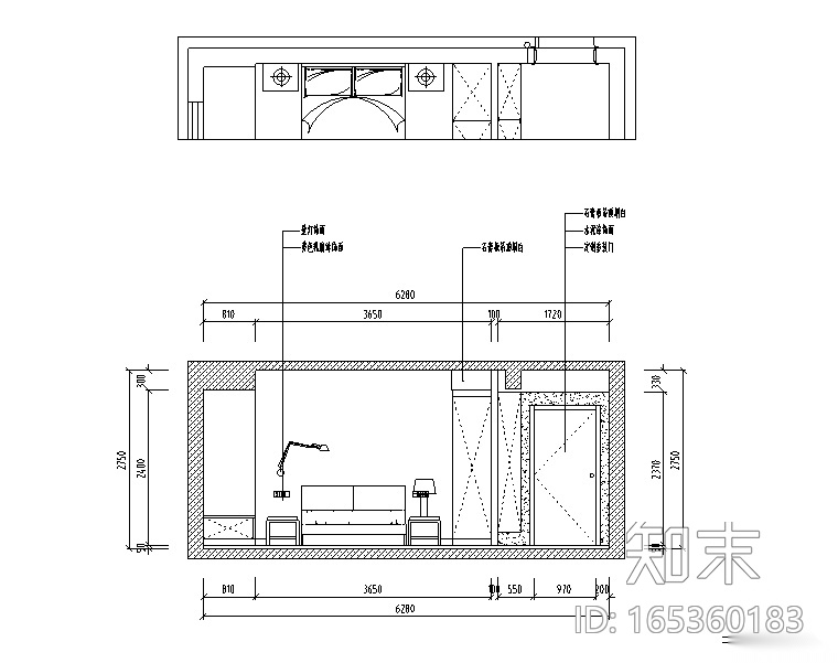 中央华城台湾风145平米住宅设计施工图（附效果图）施工图下载【ID:165360183】