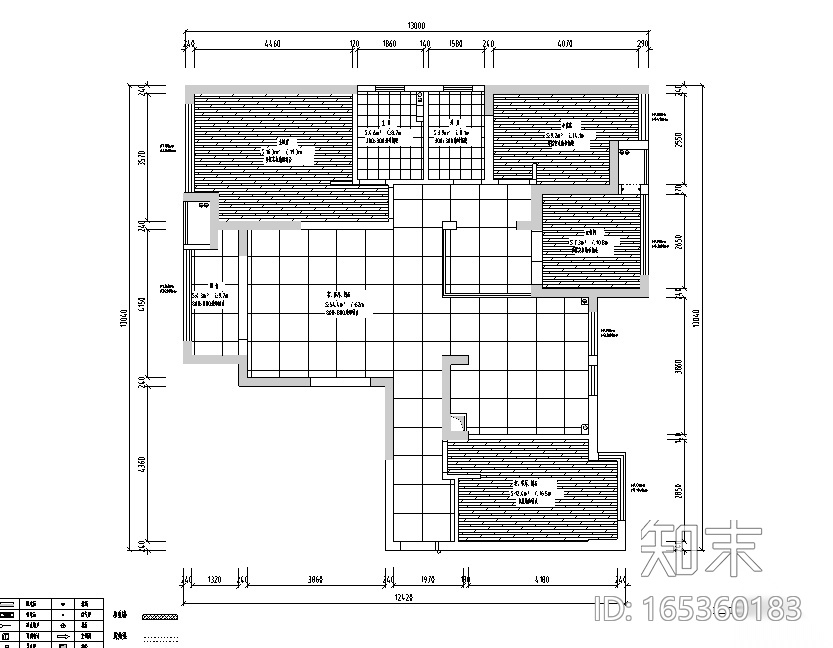 中央华城台湾风145平米住宅设计施工图（附效果图）施工图下载【ID:165360183】