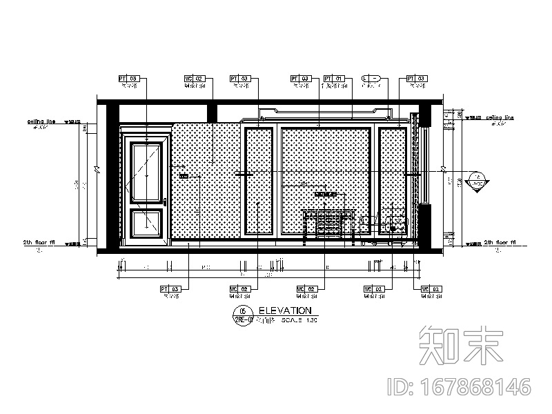 [上海]欧式联排别墅CAD施工图（含效果图、实景图、3D模...施工图下载【ID:167868146】