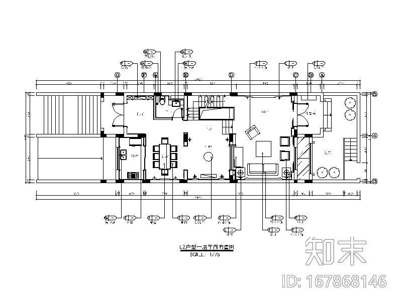 [上海]欧式联排别墅CAD施工图（含效果图、实景图、3D模...施工图下载【ID:167868146】