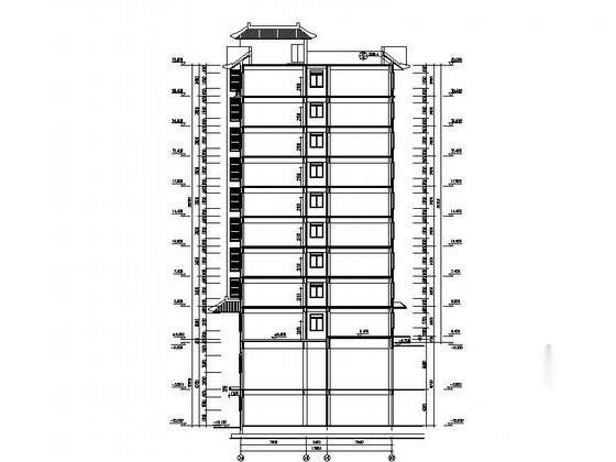 [山西]某特种驾校九层公寓楼建筑施工图施工图下载【ID:165394135】