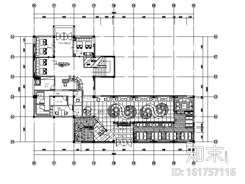 某西式咖啡厅装修图施工图下载【ID:161757116】