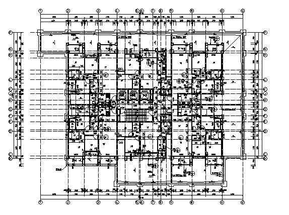 某28层剪力墙商住楼建筑施工图cad施工图下载【ID:149775143】