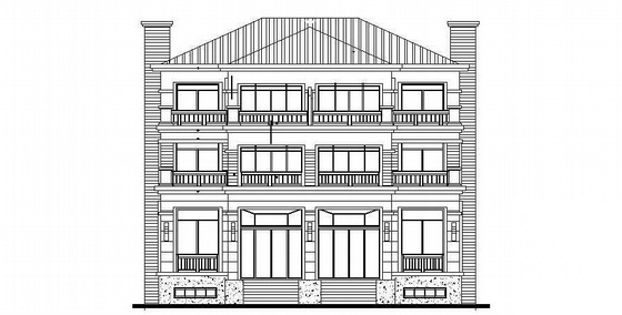 无锡长江国际花园某双拼别墅建筑施工图施工图下载【ID:149920157】