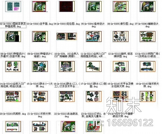 会所环境景观设计施工图施工图下载【ID:166696122】