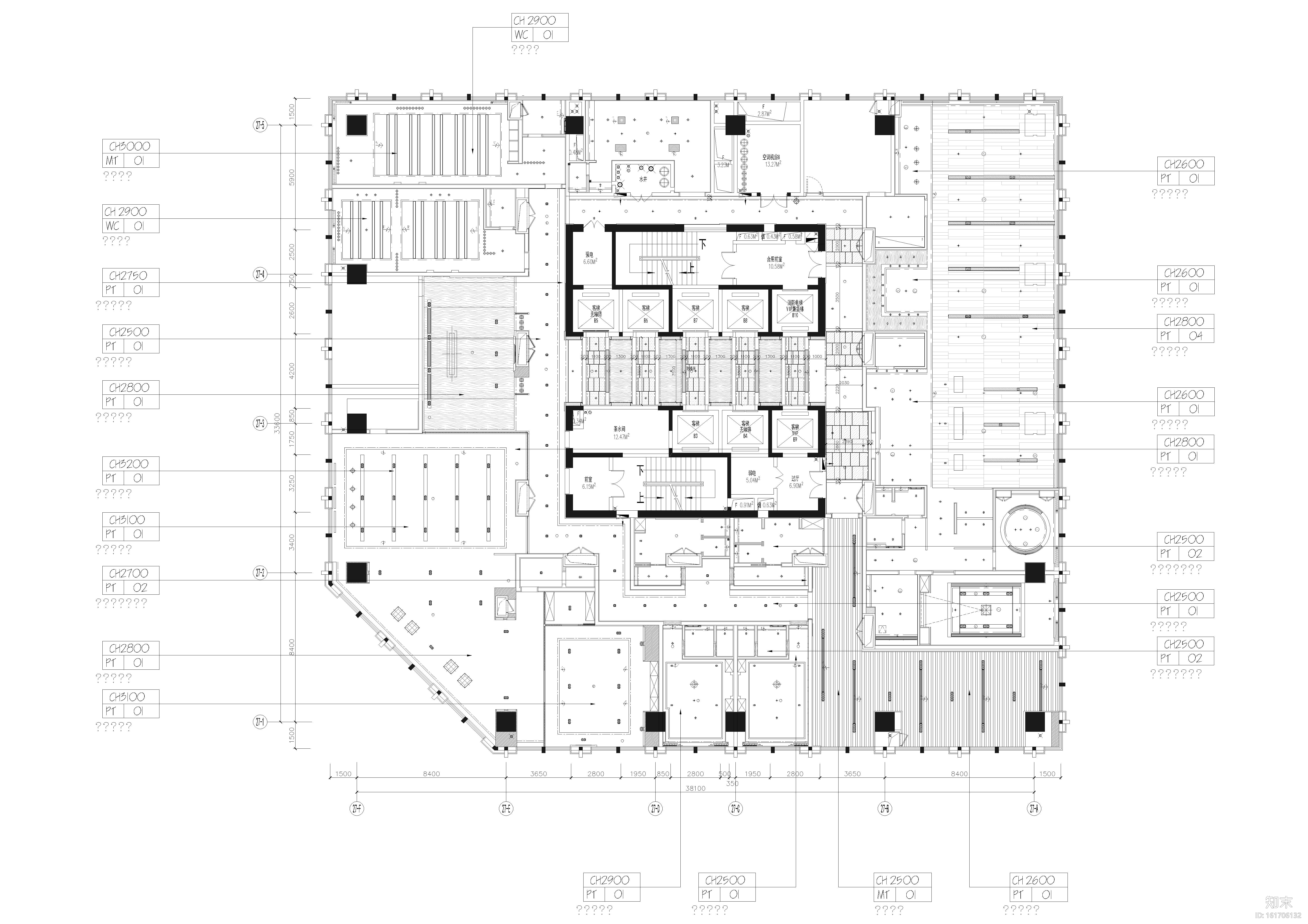 [成都]维尔酒店装饰设计全套施工图+效果图cad施工图下载【ID:161706132】