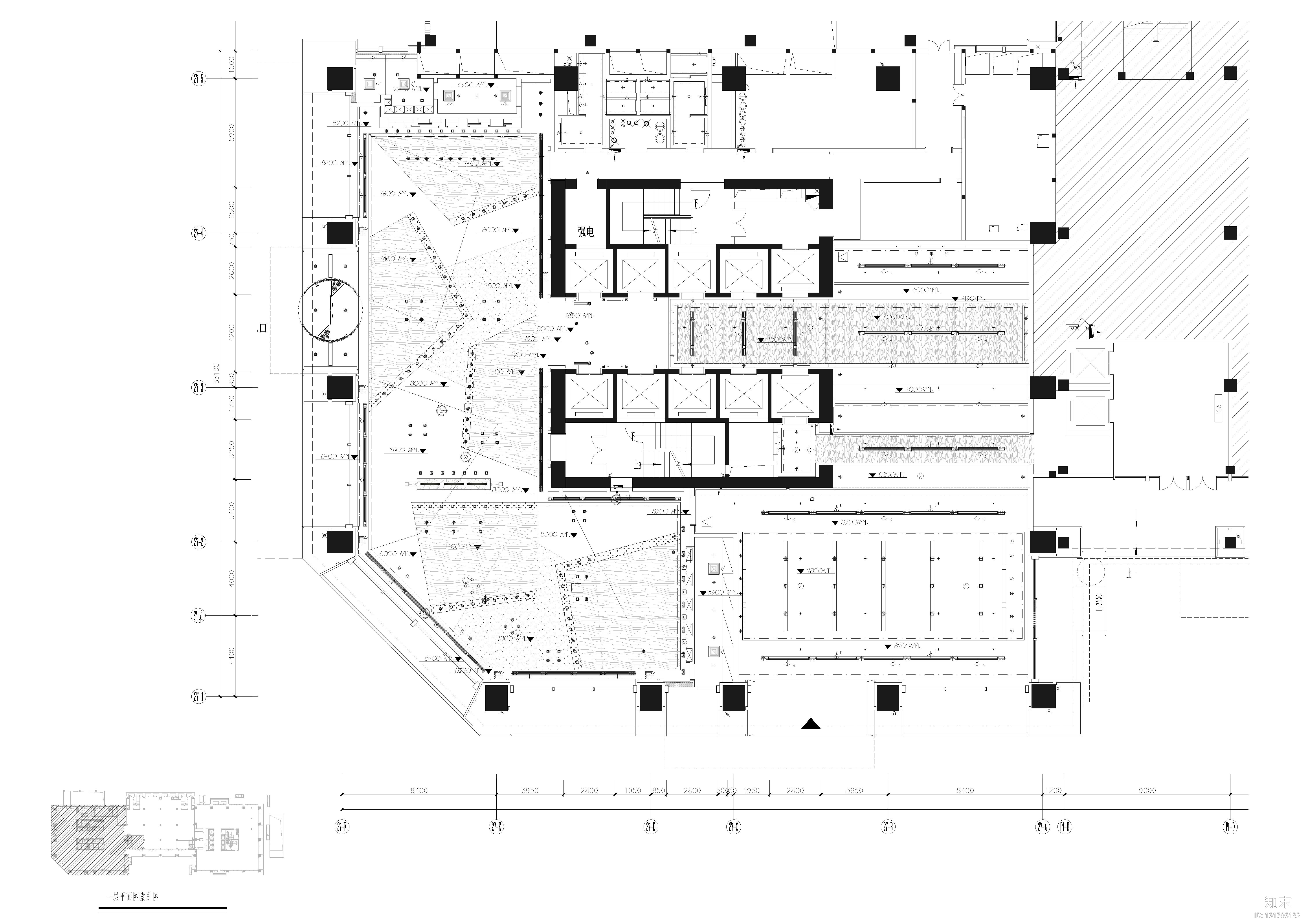 [成都]维尔酒店装饰设计全套施工图+效果图cad施工图下载【ID:161706132】