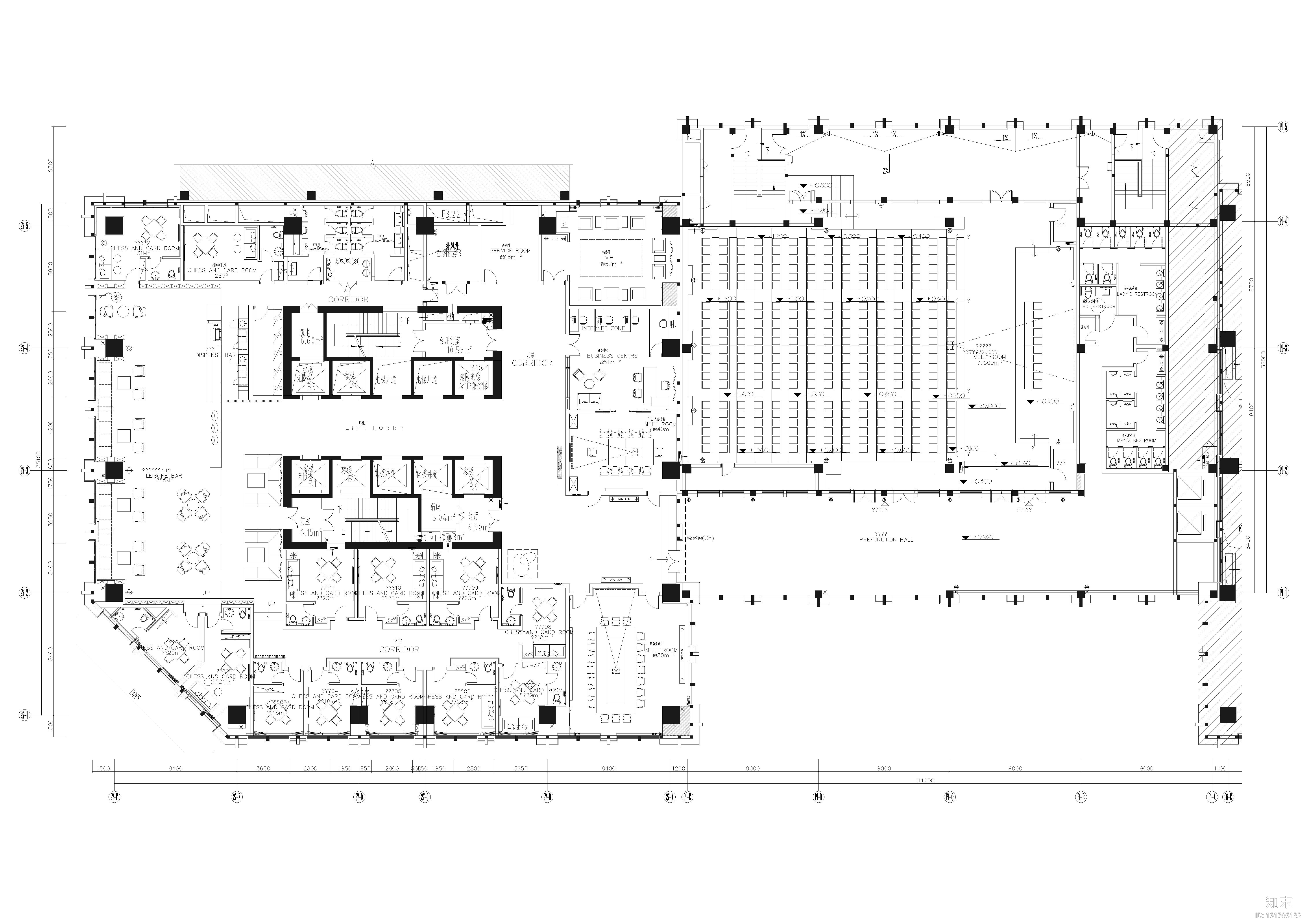 [成都]维尔酒店装饰设计全套施工图+效果图cad施工图下载【ID:161706132】