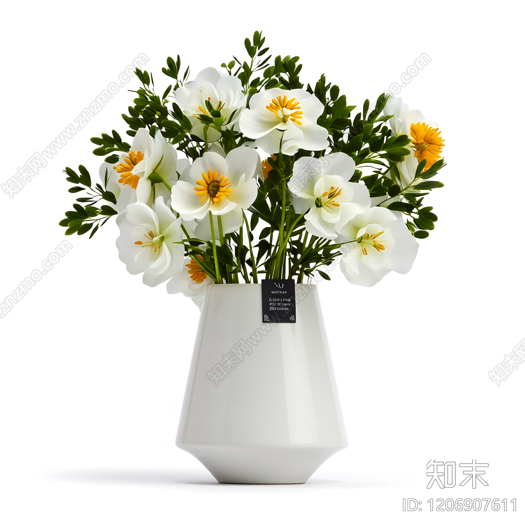 花瓶插花装饰品3D模型下载【ID:1206907611】