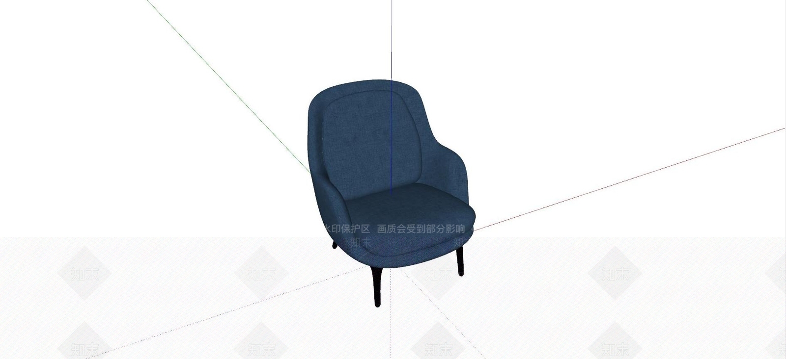 现代休闲椅子SU模型下载【ID:1124881811】